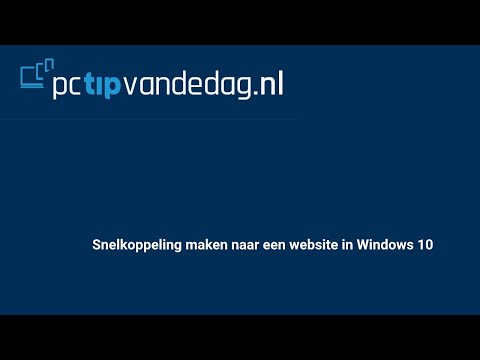 Snelkoppeling naar een website maken in Windows 10