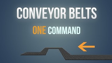 Minecraft - Conveyor belts in one command!