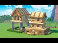 Большая деревянная база для майнкрафт выживания - Как построить дом в Minecraft