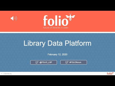 FOLIO Forum: FOLIO Reporting with the Library Data Platform