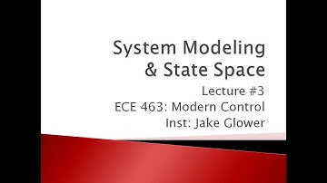 ECE 463.03 System Modeling and State Space