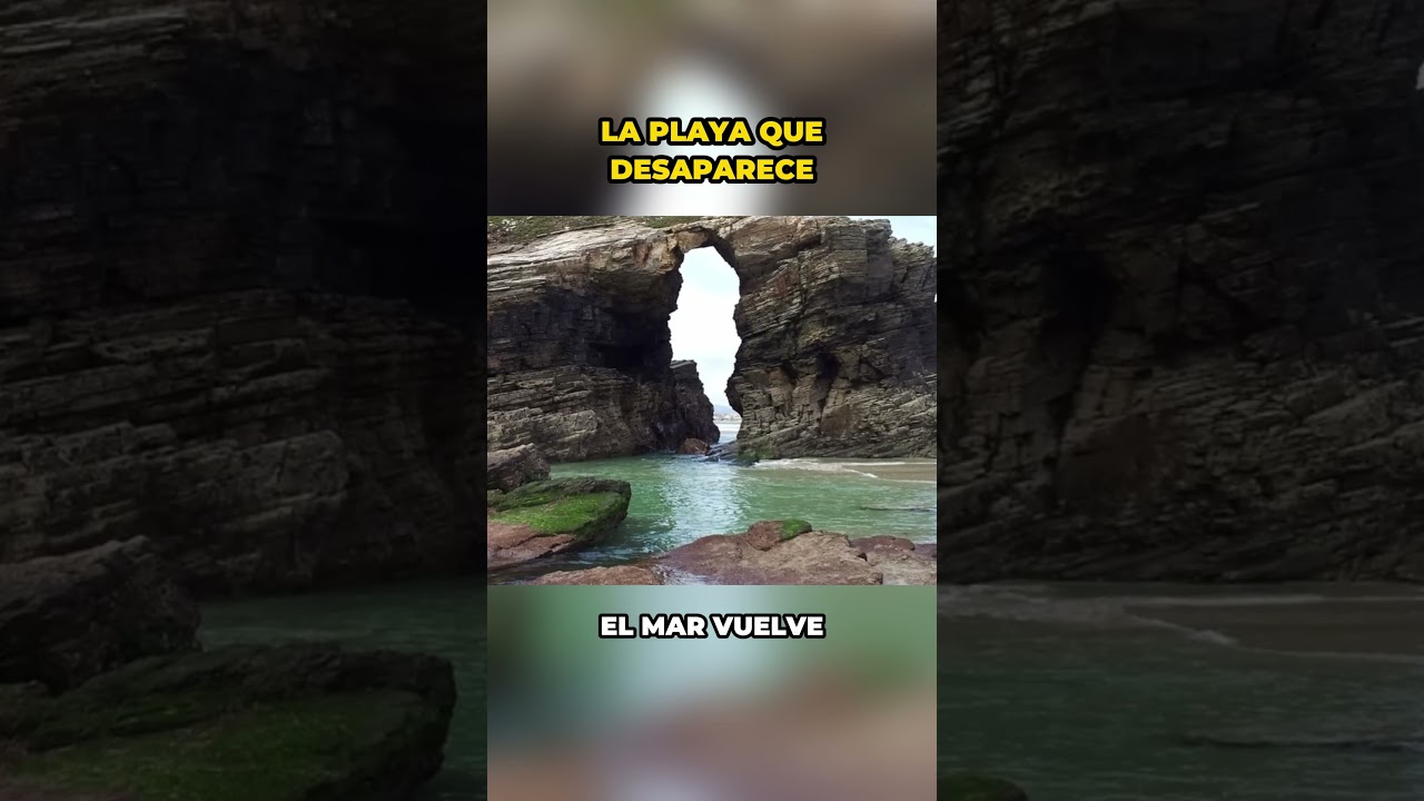 La Playa de Galicia Que Desaparece Dos Veces al Día #españa #curiosidades #curiosidadeshistoricas