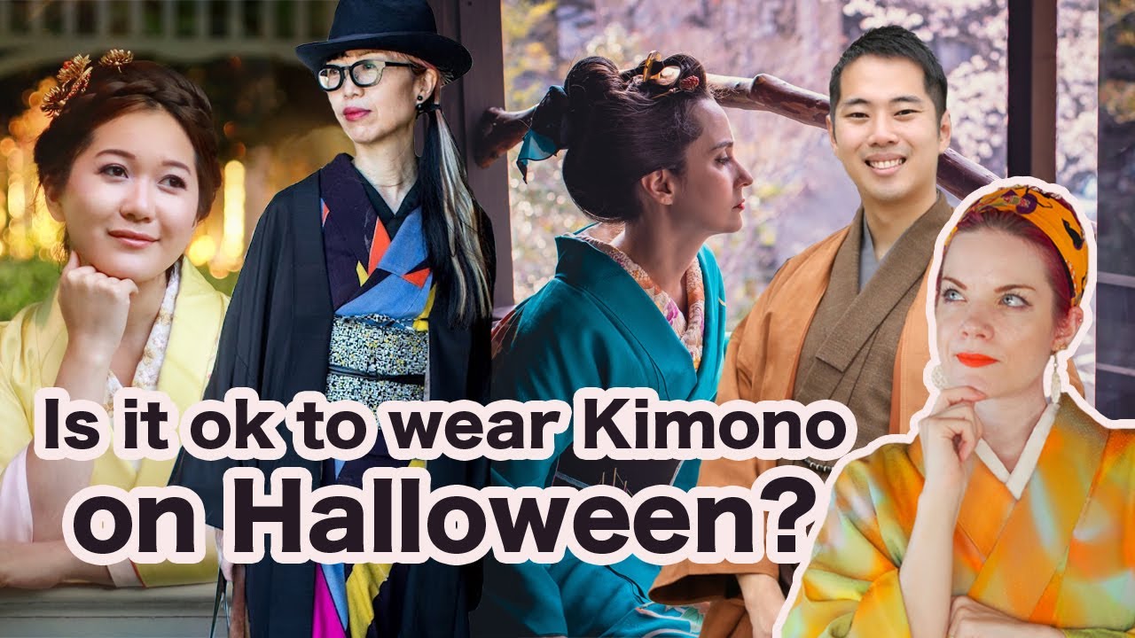 Is it ok to wear Kimono on Halloween? // Lets ask Shogo, Roza, Sala, Erika, and Billy 😉 photo
