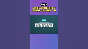 [DX 웨비나] 디지털 전환의 시대, 통신의 DX를 이야기하다! #Shorts