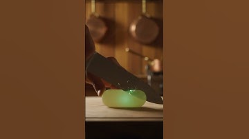 Slicing a Glowing Nuclear Core — Unrealistic ASMR in a Rustic Kitchen #asmr #asmrsounds