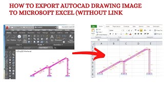 How to copy/insert autocad drawing image to excel