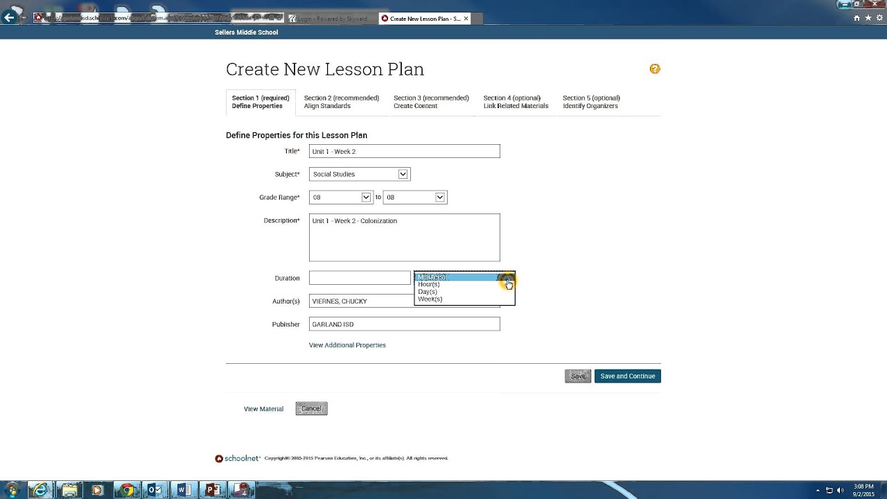 How To Upload Your Lessons Attachments To Your Materials On Schoolnet 