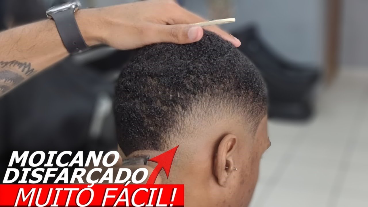 Tutorial moicano disfarçado 💈⚡️#moicanodegrade #moicanodisfarçado #mo