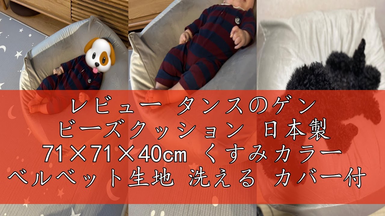 タンスのゲン ビーズクッション 日本製 71×71×40cm くすみカラー ベル タンスのゲン ビーズクッション 特大 大きい くすみカラー 洗える