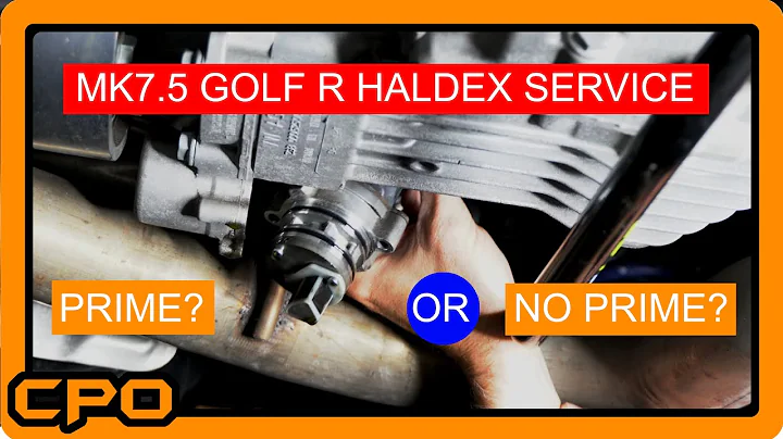 MK7 5 Golf R Haldex Service (Fluid Change + Filter Clean) - SHOULD YOU PRIME THE PUMP?