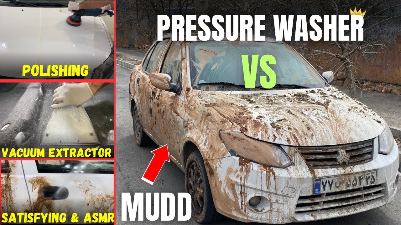 Super muddy pressure washing compilation satisfying car detailing