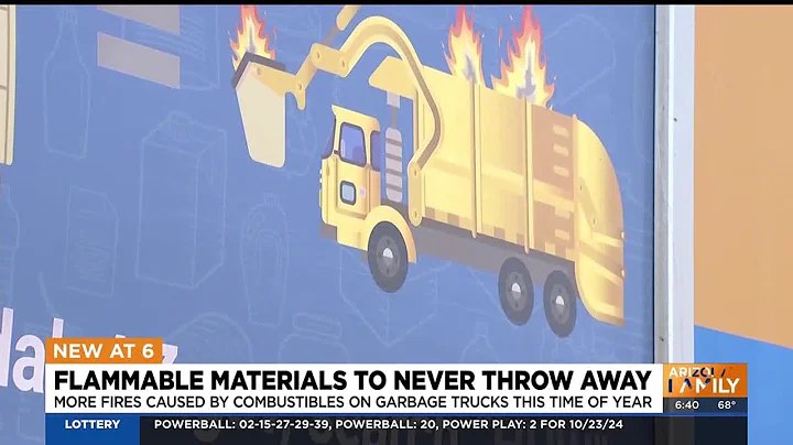 Officials say to never throw away flammable materials to help stop truck fires