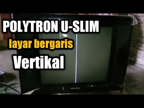 Service tv Polytron U-SLIM layar bergaris vertikal 