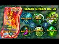 NEW HANZO GREEN BUILD CHALLENGE!!(don't tell moonton this tricks🤫)