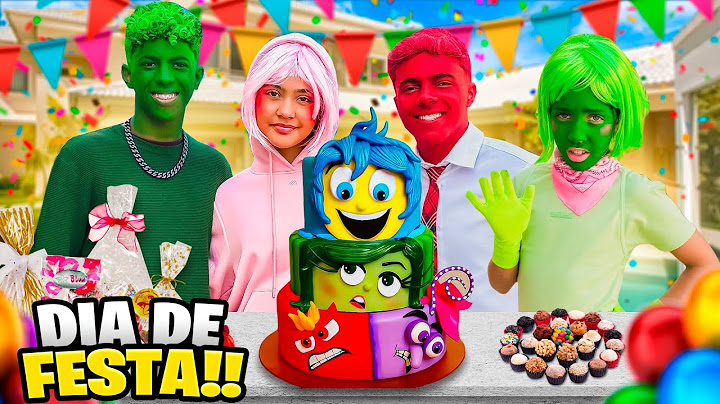 FESTA COM AMIGOS *TUDO QUE ROLOU NA FESTA DAS EMOÇÕES DE DIVERTIDAMENTE 💚💜💗🧡💙