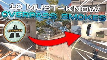 *NEW* MUST KNOW SMOKES FOR CS2 OVERPASS 💨🚆 - CATCH THAT TRAIN