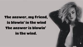 Grace Davies : Blowin in the Wind (Lyric Video ) HD