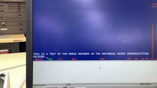 Universal M1000 DECODER COPYING CW MORSE CODE.