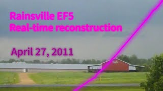 Rainsville/Sylvania/Henegar, AL EF5 tornado, April 27, 2011: Real-time reconstruction (6:16-7:00)