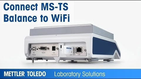 METTLER TOLEDO MS-TS Lab Balances - How to Connect with a Wireless Network