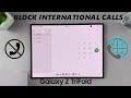 How To Block / Unblock International Calls On Samsung Galaxy Z TriFold