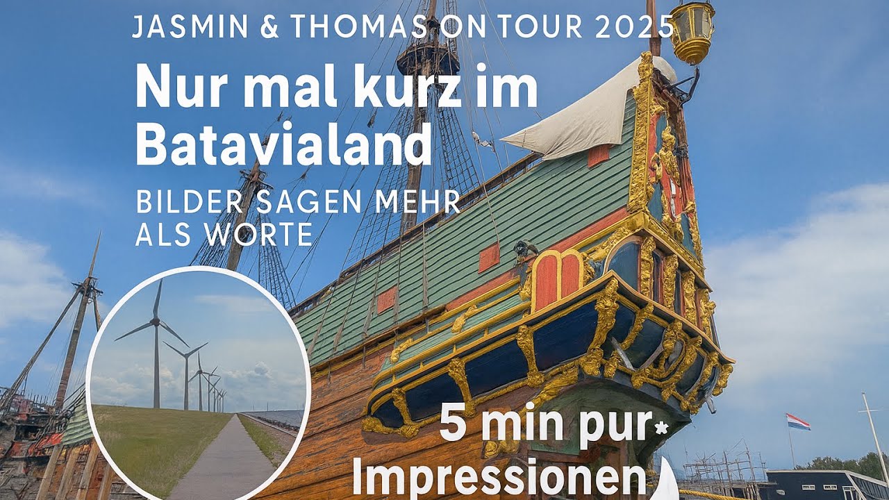 Jasmin & Thomas on Tour 2025 – ⛵ Nur mal kurz im Batavialand – Bilder sagen mehr als Worte