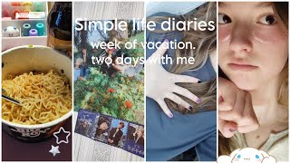 Simple life diaries: week of vocations / two days with me (⁠^⁠^⁠)