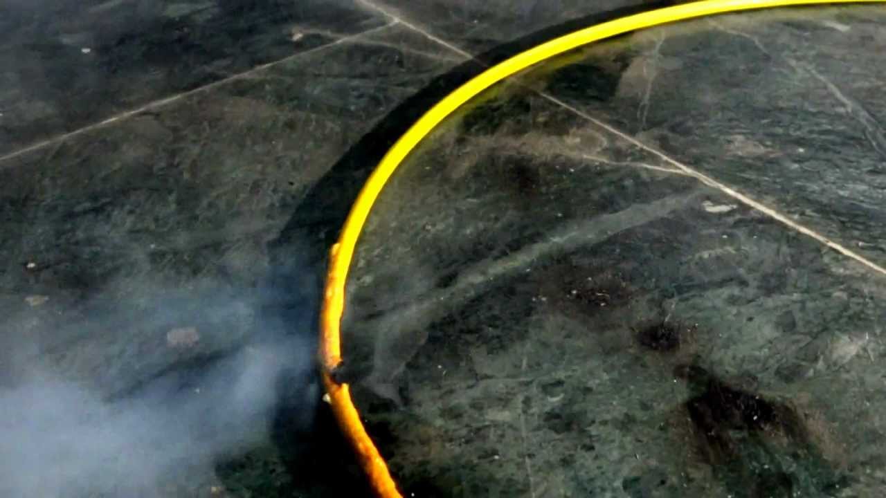 Commercial Explosives Ltd. - Polycoated Safety Fuse Burning - YouTube