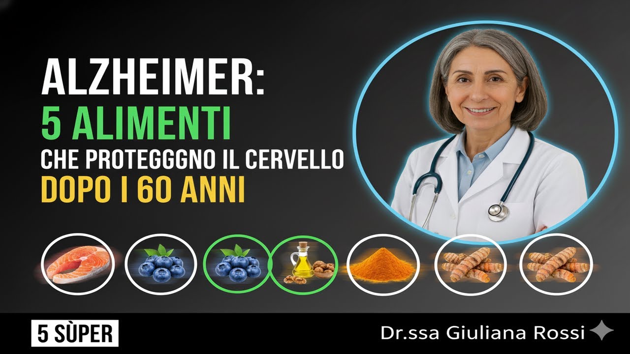 Alzheimer - 5 Alimenti Chiave per Proteggere il Cervello Dopo i 60 ...