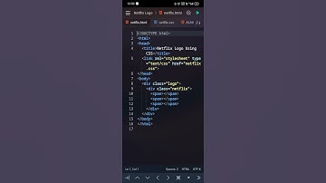 Netflix Logo With Html And Css  #part 1
