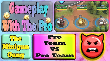 Pico Tanks - Gameplay with the Pro (The Minigun Gang) | Best iOS/Android 3V3 Tanks Multiplayer