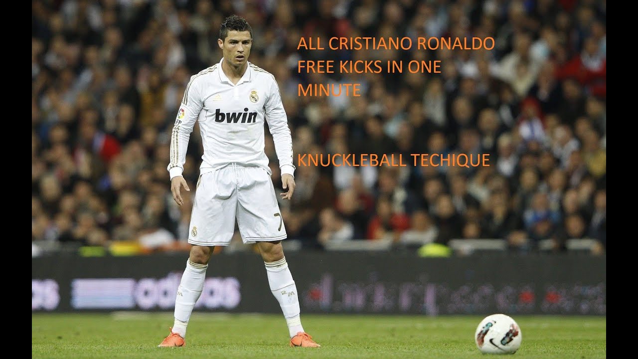 Cristiano Ronaldo All Free Kicks in One Minute Knuckleball Technique ⚽🦶 YouTube