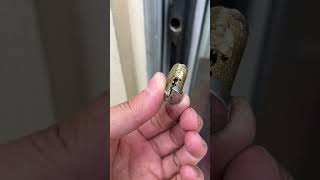 How to unlock a sliding glass door lock which is broke or stuck