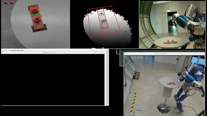 H2020 COMANOID Project - Bracket grasping with the TORO humanoid robot and model-based tracking