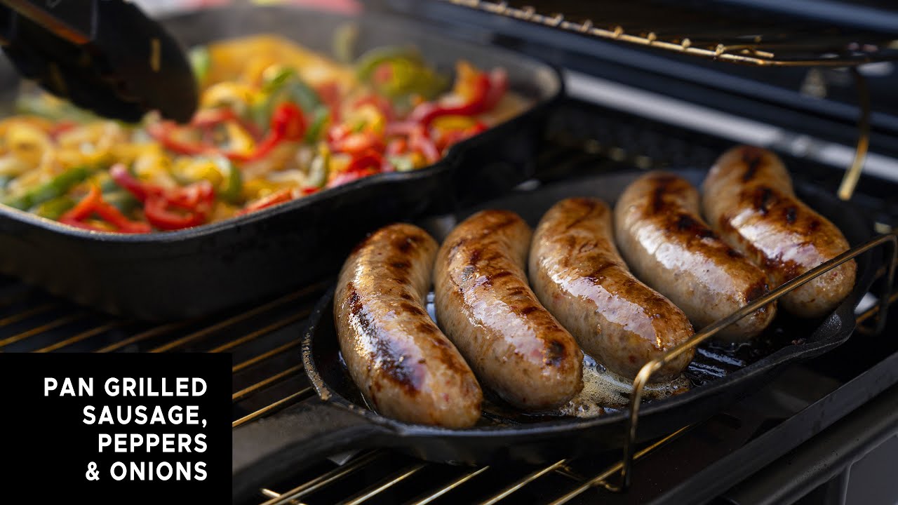 The Flavorful Method For Grilling Sausages With Onions And Peppers