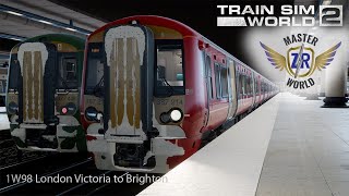 1W98 London Victoria to Brighton - London Commuter - Class 387 - Train Sim World 2