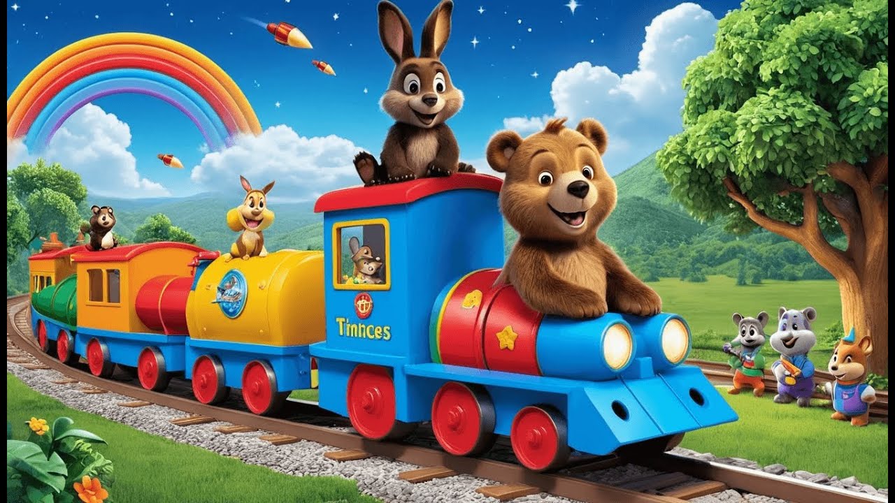 39  Bear Builds a Rocket Train 1