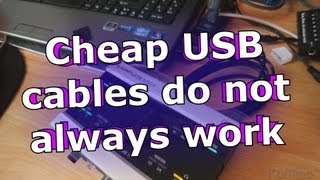 Cheap USB cables do not always work (NI Komplete Audio 6)