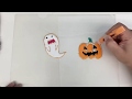 【 作り方 】グラスデコ絵の具でガラスアート　ステンドグラス風　ハロウィンを楽しむ