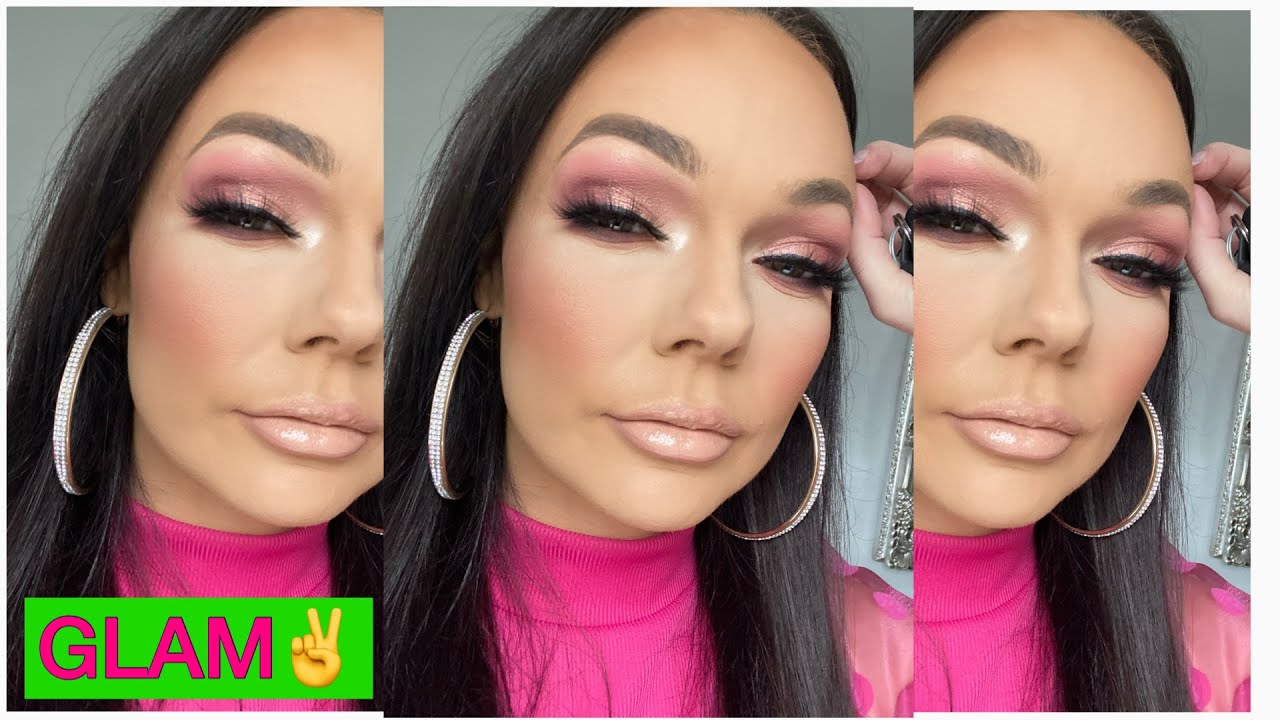 GLAM MAKEUP GET READY WITH ME - YouTube