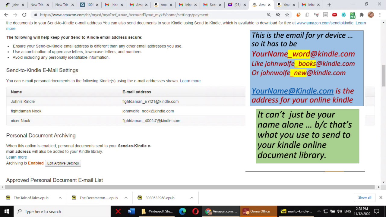 Kindle Mailto Approval List YouTube