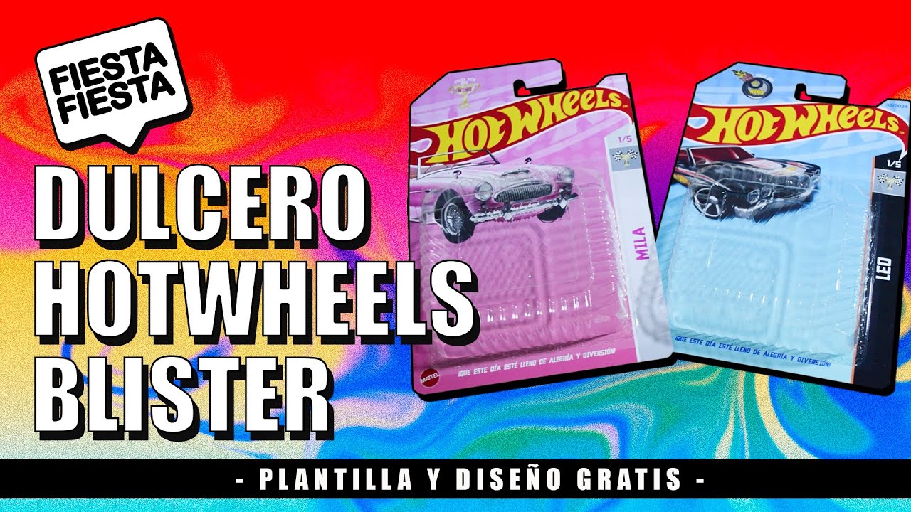 ¡DISEÑO GRATIS! 🎉🍭🏎 Dulcero HotWheels 🏎- Gigante - Plantilla BLISTER ...