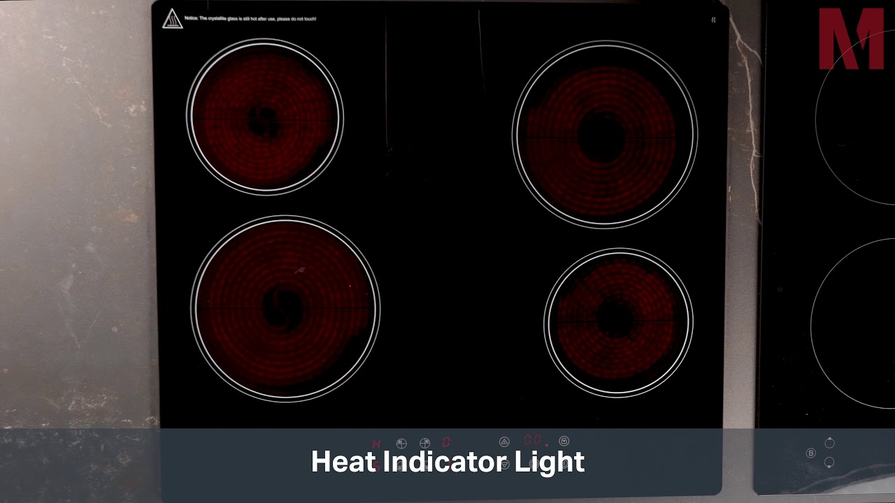 Montpellier CER61T15 60cm Ceramic Hob with 15 minute Cut Off Timer