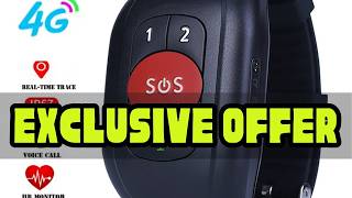 Elderly 4G SOS GPS Watch GPS Tracking Wristband Bracelet Emergency Alarm GPS Tracking Heart Rate Bl