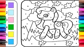 🎨 Coloring the picture by numbers and learning colors together for kids screenshot 3