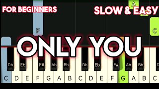 THE PLATTERS - ONLY YOU | SLOW & EASY PIANO TUTORIAL