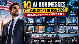 10 AI Businesses You Can Start In USA 2026 | Future Million Dollar Business Opportunities