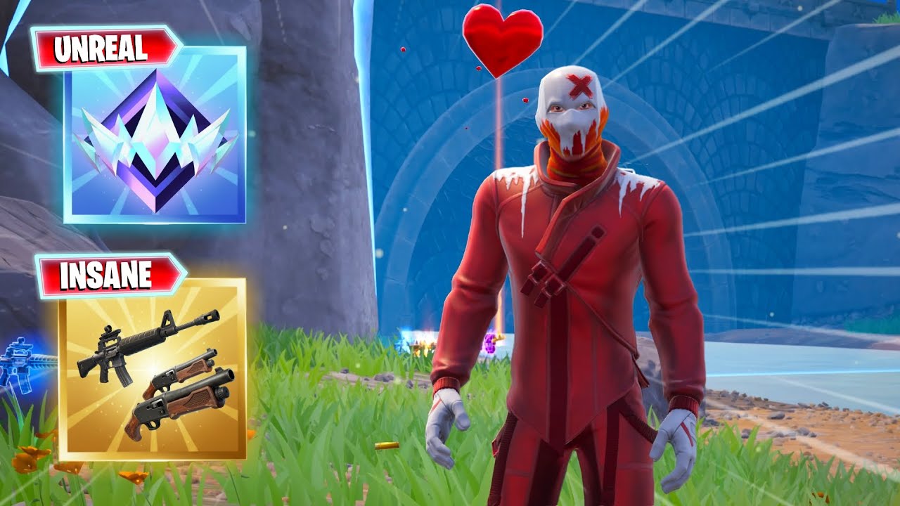 Dominating with the OP MYTHIC Deadeye AR! (Fortnite UNREAL Ranked 15 Elims)