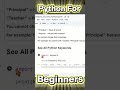 Python Keywords Explained in 60 Seconds