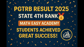 PG TRB Result 2025- Grand Success - Mathematics | Matheasy Academy